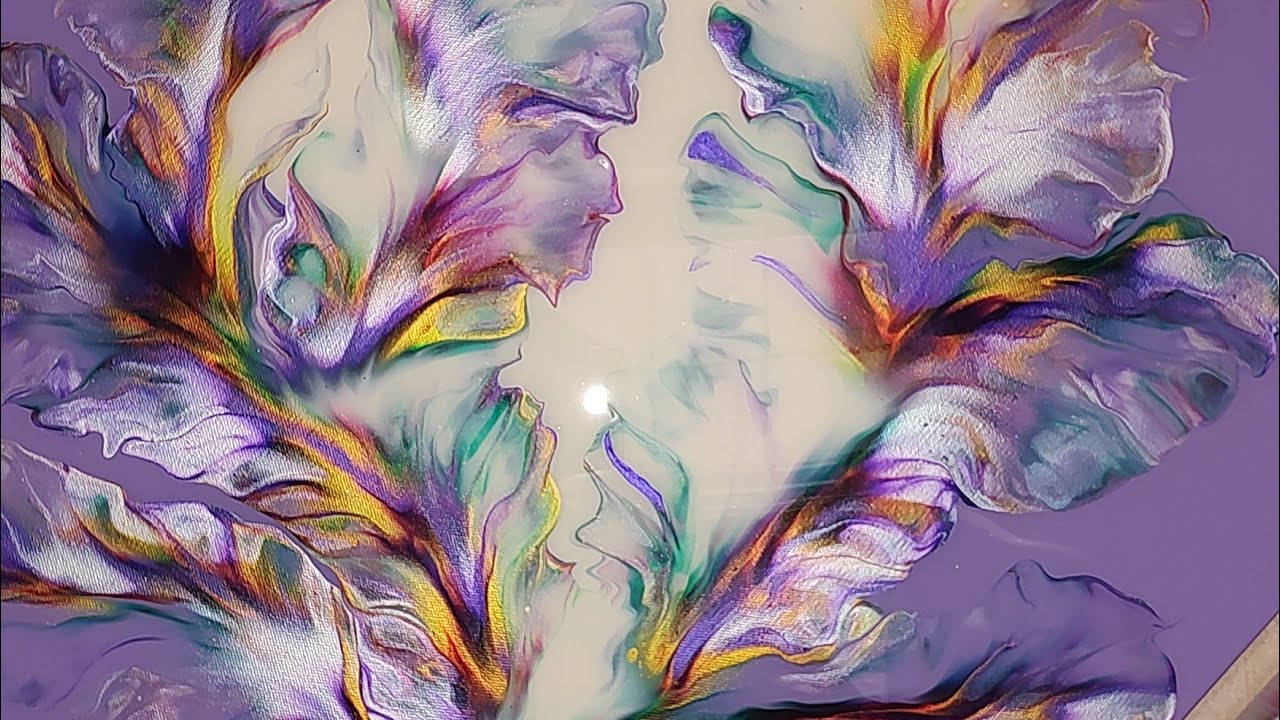 #19 — Ещё одна красота. Акриловая голландская заливка, 24x24 дюйма.