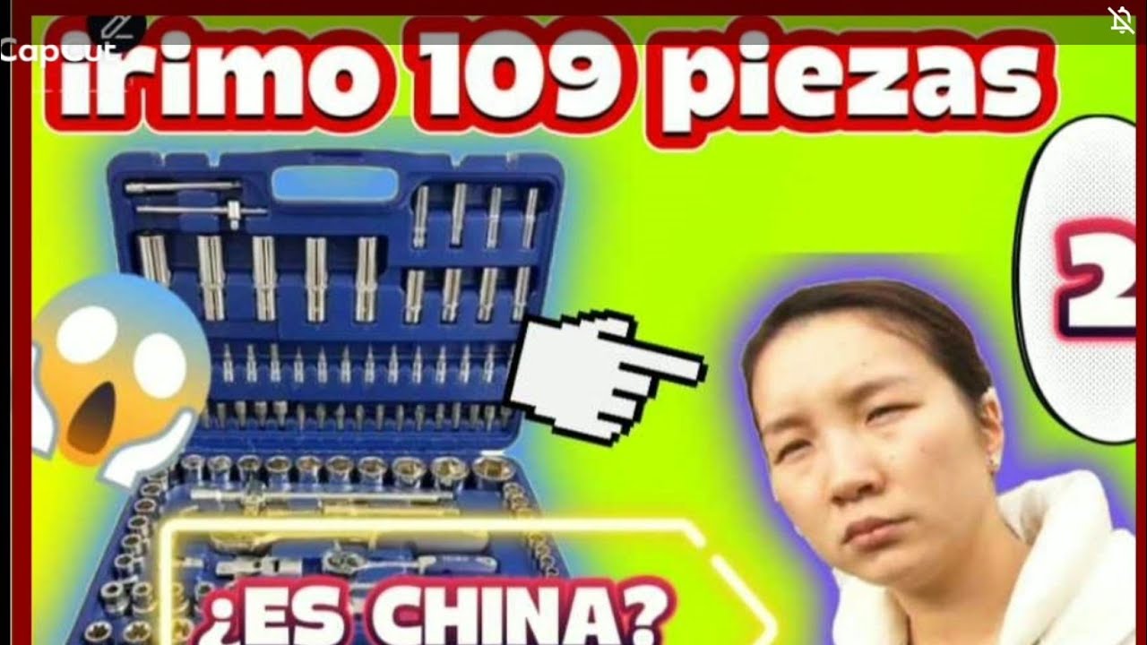 2)irimo 109 piezas comprobando si es China. caja de herramientas irimo 109 piezas