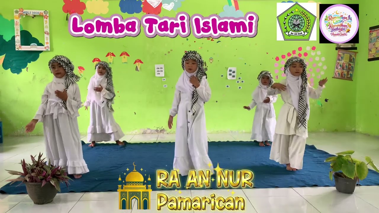 LOMBA TARI ISLAMI (Ramadhan Penuh Cinta-Budi Doremi) - RA AN NUR-PAMARICAN 