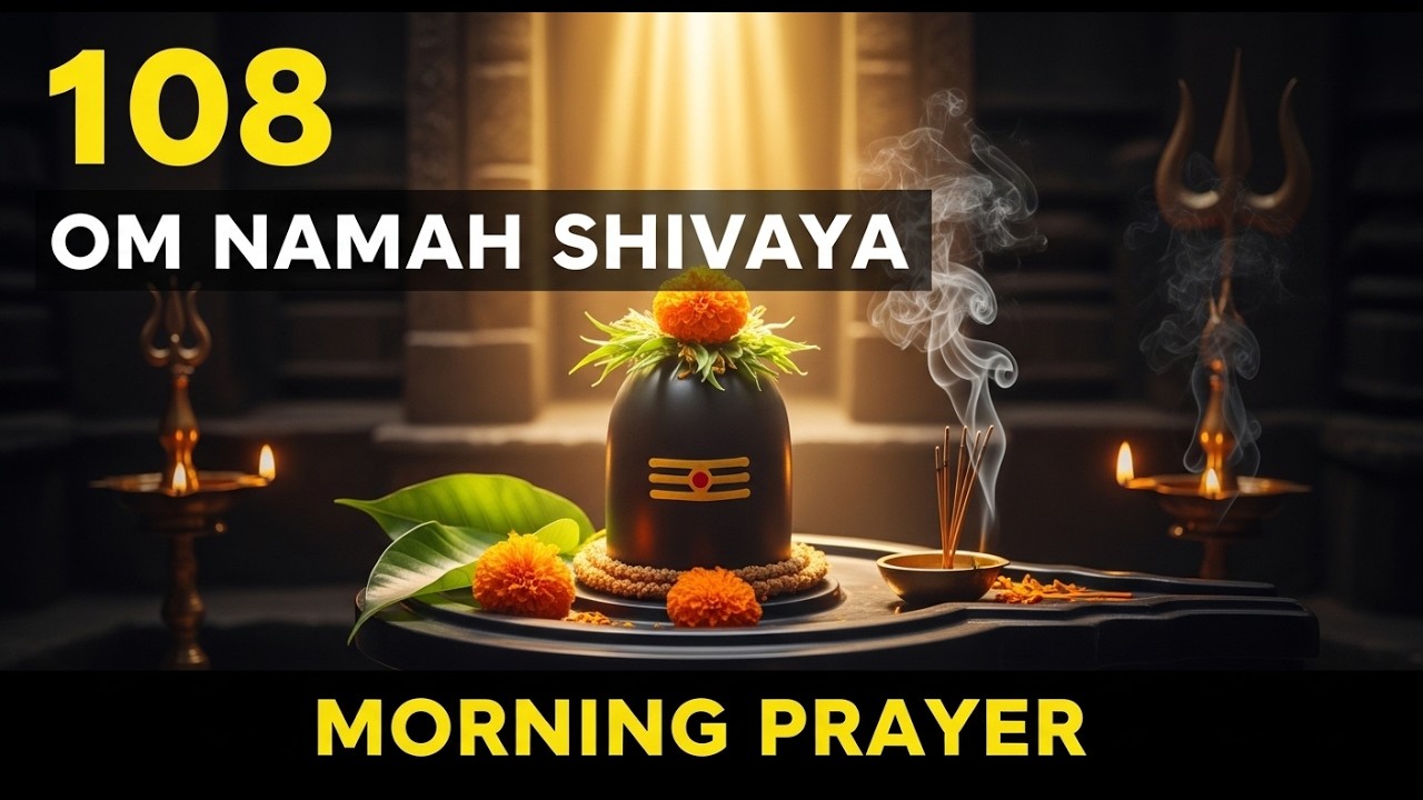🔱 Om Namah Shivaya 108 Times | Morning Prayer Mantra | Remove Negative Energy | BhaktiNaad Music