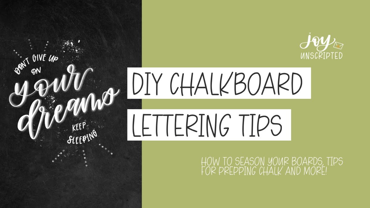 DIY Chalkboard Lettering + BONUS - Pricing Your Work