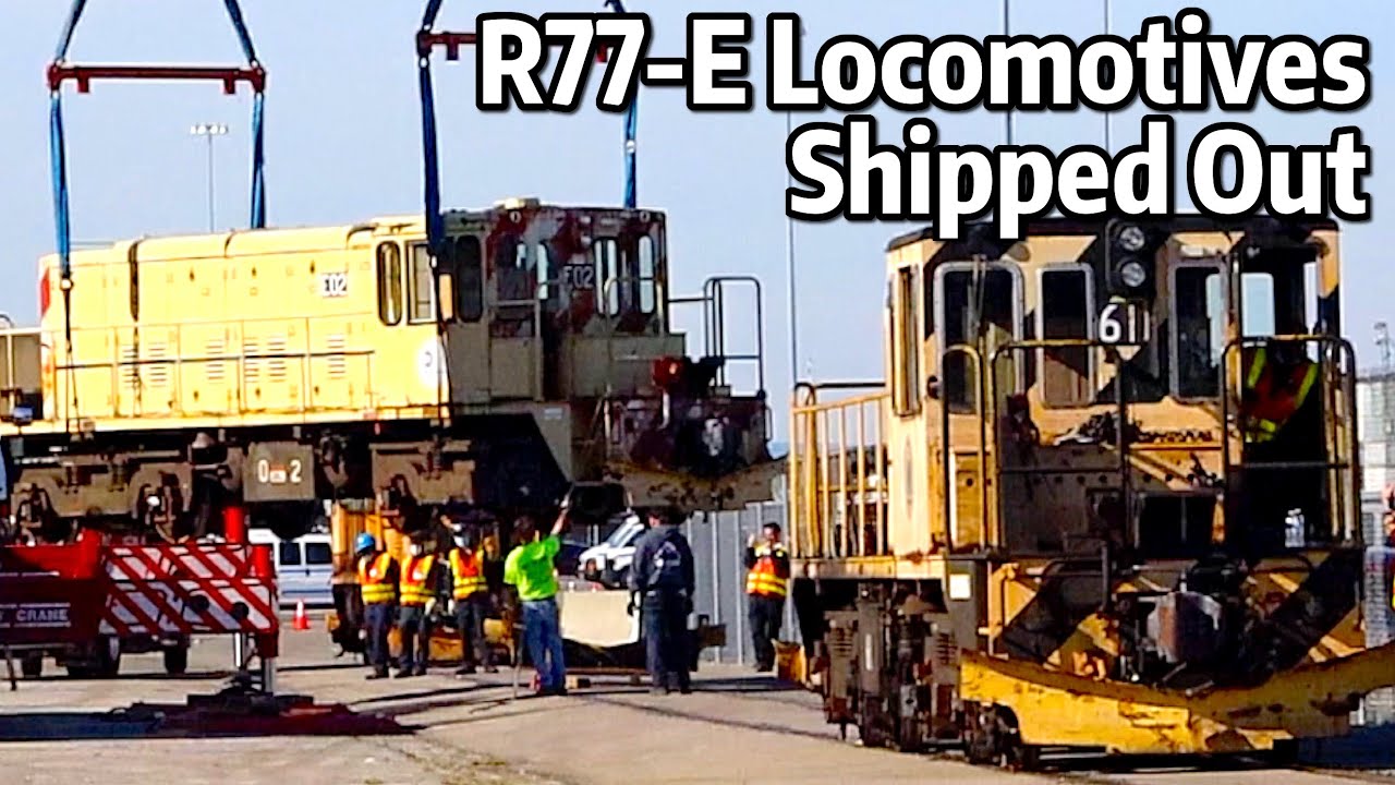 ⁴ᴷ⁶⁰ R77-E Locomotives being shipped out for rebuilding via the South Brooklyn Railway