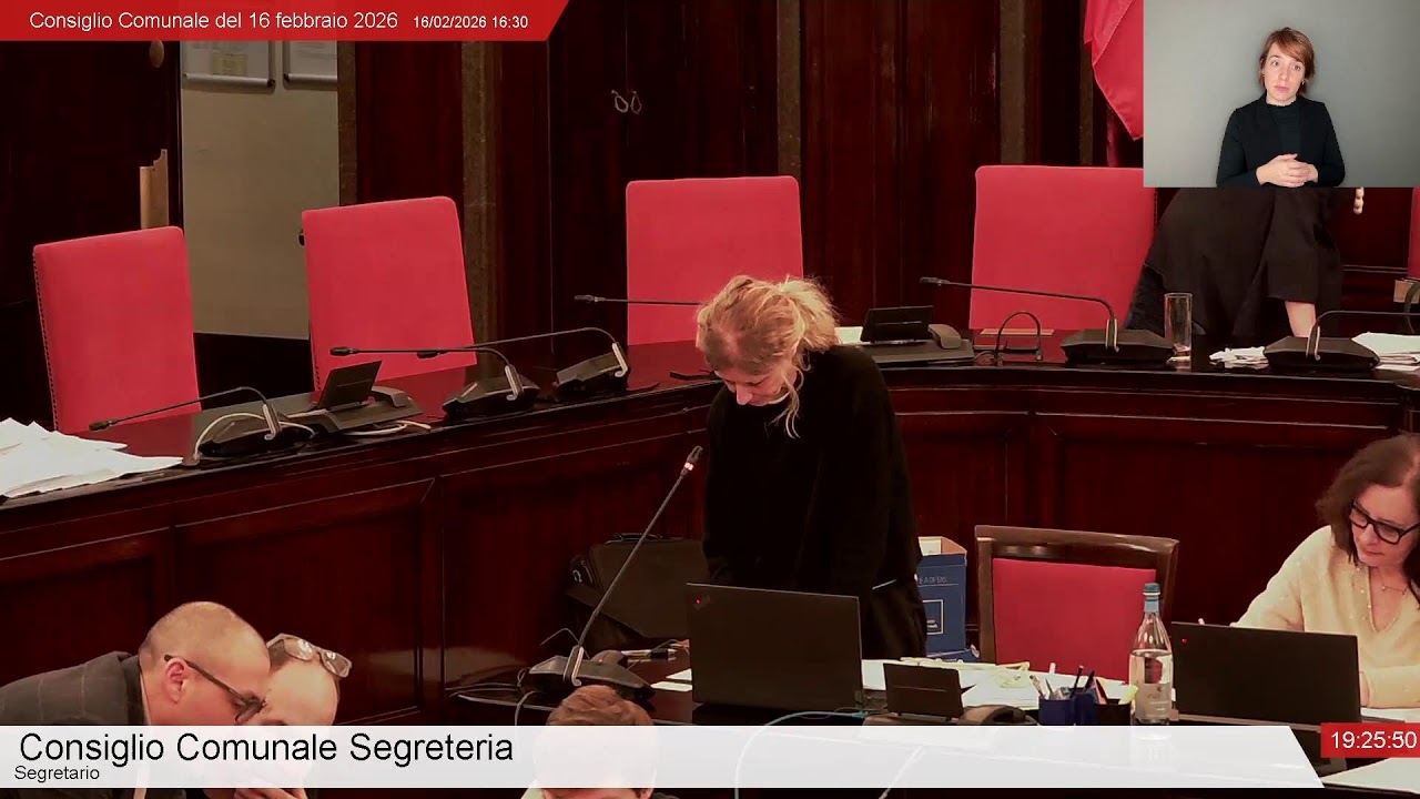 Consiglio Comunale in diretta -  16/02/2026