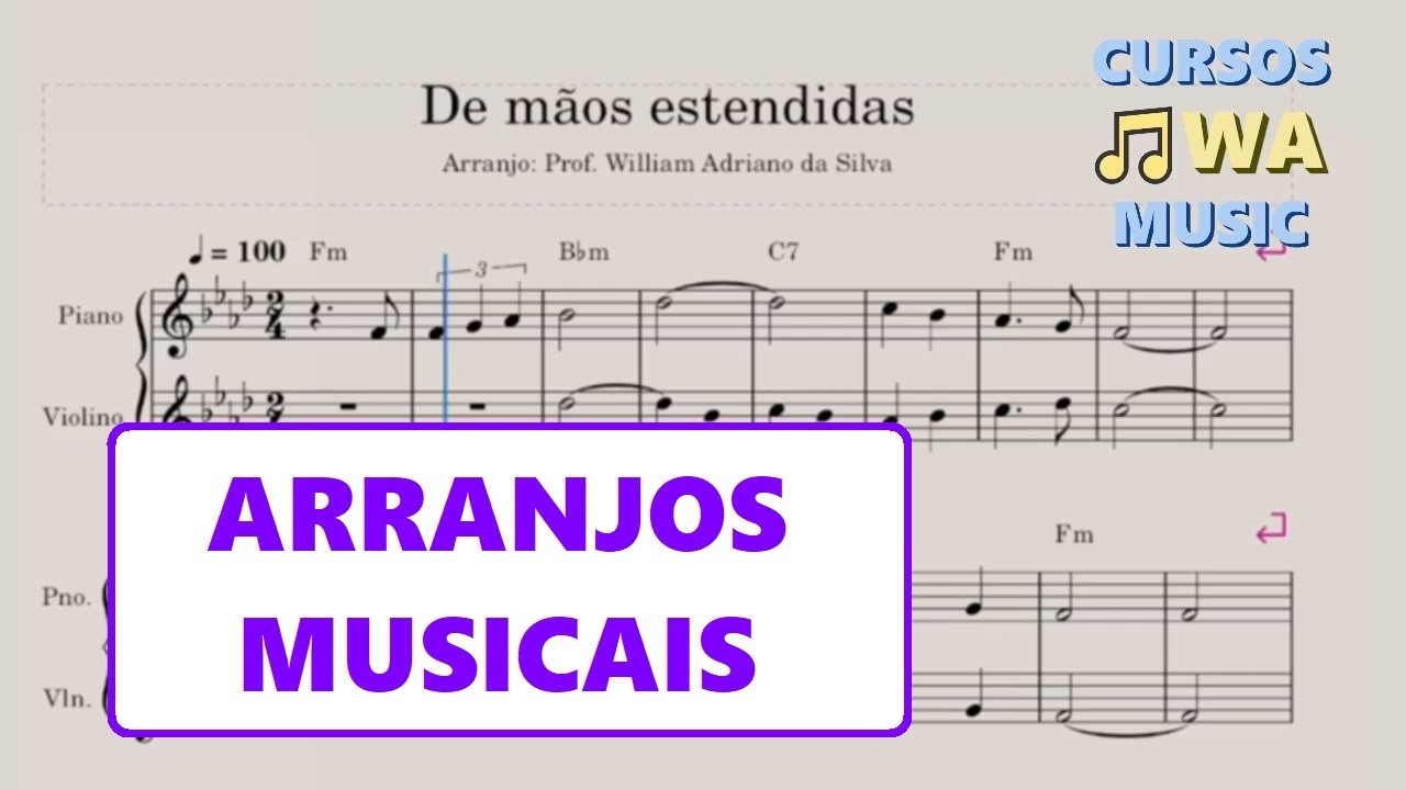 De mãos estendidas (Partitura e arranjo)