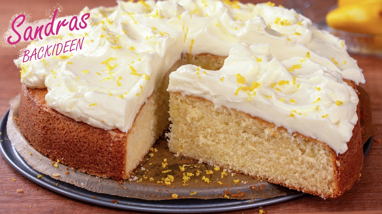 Saftiger Zitronenkuchen mit Frosting 🍋✨ Einfach und Schnell!