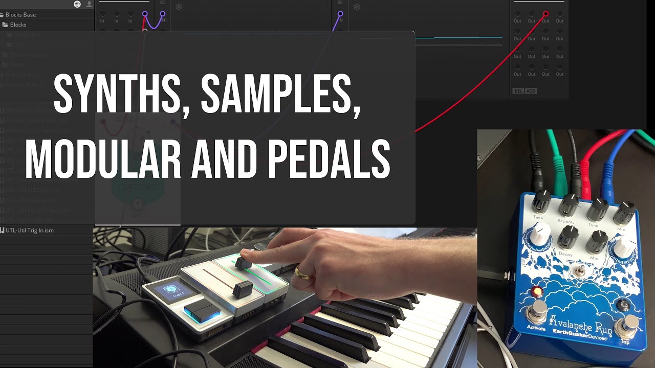 EarthQuaker Devices Avalanche Run with Synths, Samples and Modular