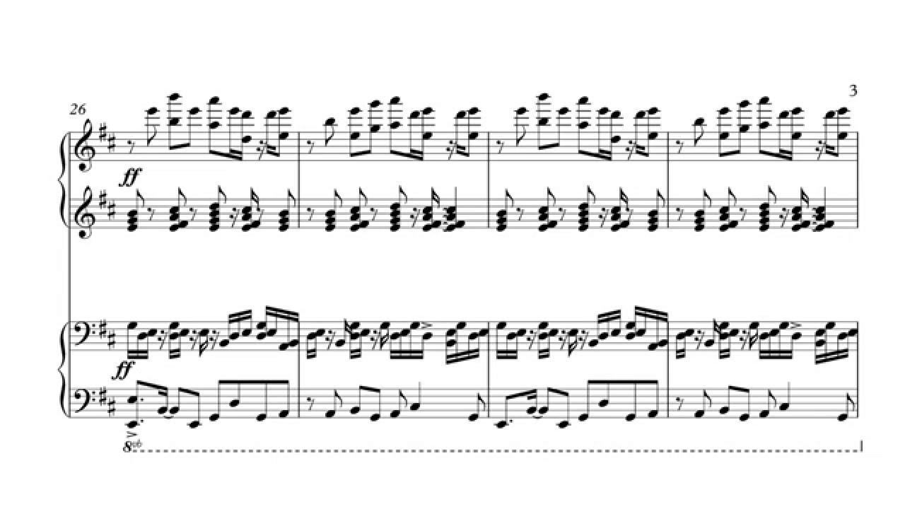 Undertale "Death By Glamour" for Piano Duet