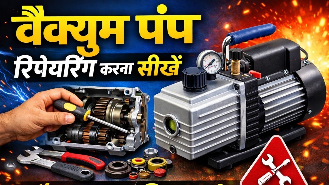 वैक्यूम पंप रिपेयरिंग करना सीखे || vacuum pump full repairing || Learn to repair vacuum pump