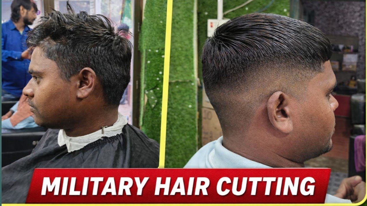 MILITARY HAIRCUT LOOK 💯 | Army 🪖 hair cutting mixing boy Hair Cutt | step by step Tutorial Hindi me 