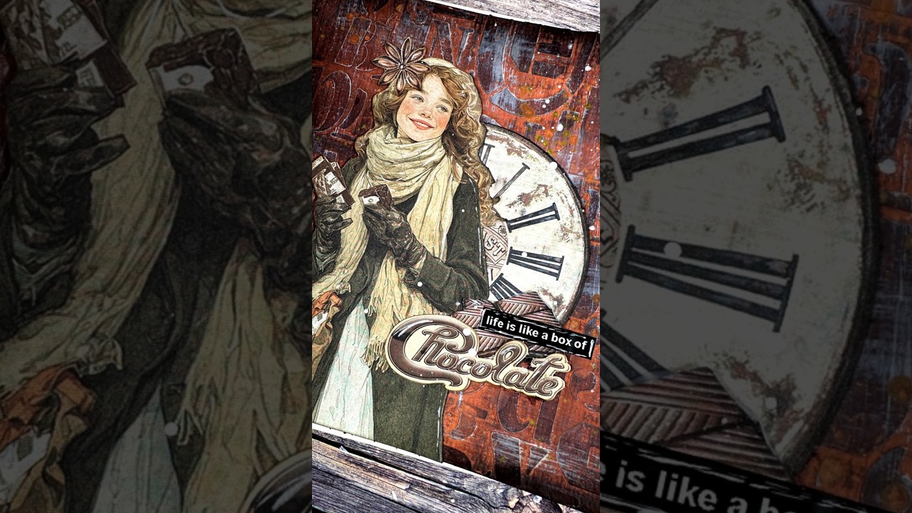 chocolate themed art journal #artjournal