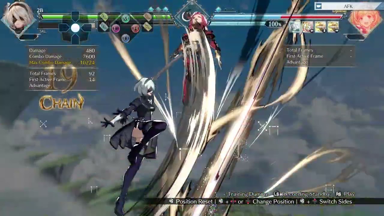 Granblue Fantasy Versus  Rising   2B combo