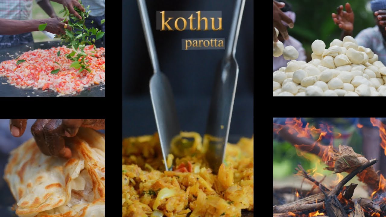 How you to cook original KOTHU PAROTTA - Outdoor Indian cuisine - Sri Lanka