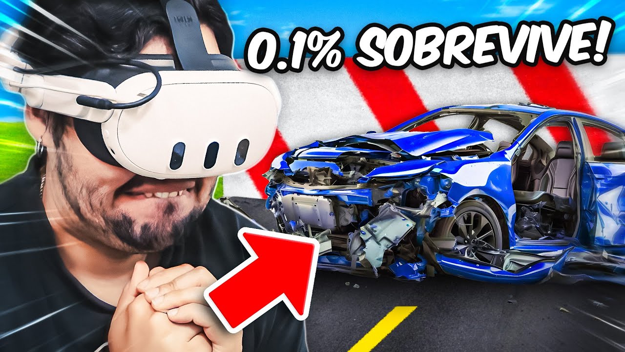 ACCIDENTES DE TRAFICO EXTREMO en VR 😨 | BeamNG VR
