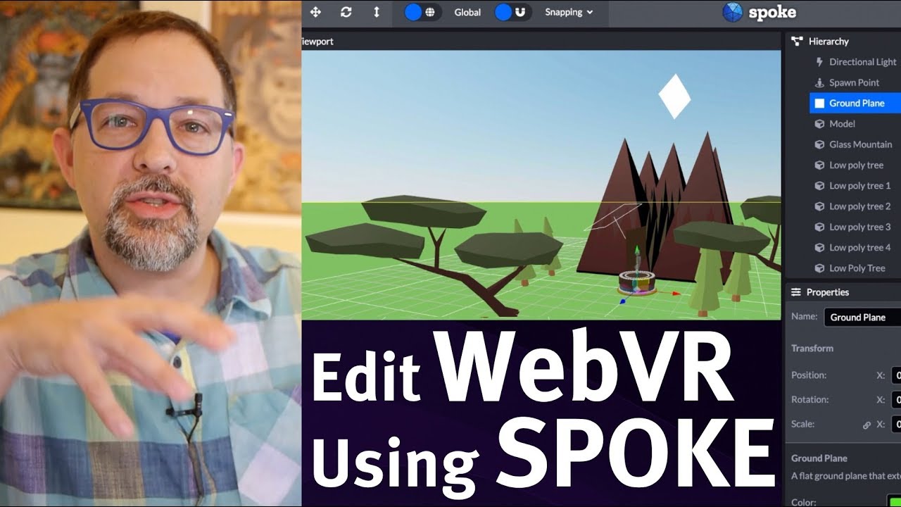 3/7 Using a WebVR editor (Spoke) to create a fun 3D birthday card