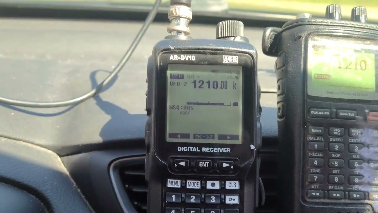 ICOM IC-R20 vs AOR AR-DV10 on medium wave / AM Broadcast