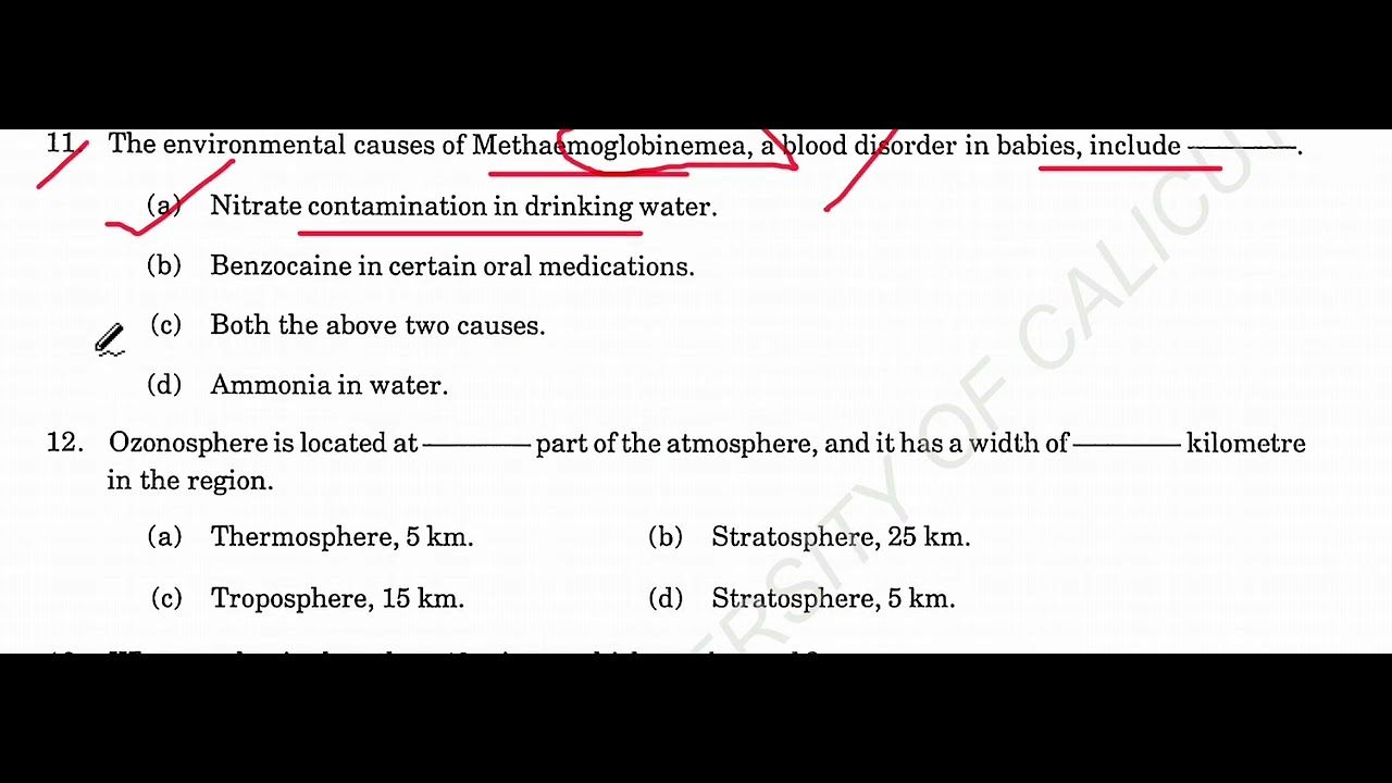 Part 91  One Stop PYQ Hub: NET, HPSC, HCS, ASRB, P.hD Entrance State PCS – Environmental Questions