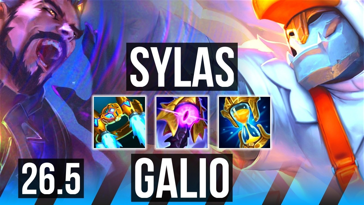SYLAS vs GALIO (MID) | Perfect KDA: 12/0/10 | KR Master | 26.5