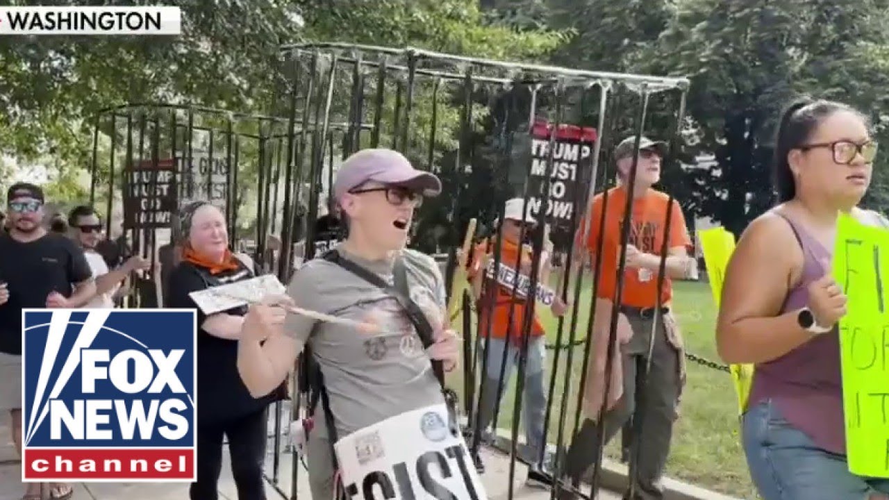 Акция протеста &laquo;Никаких королей&raquo; вернулась к Белому дому в день рождения Трампа