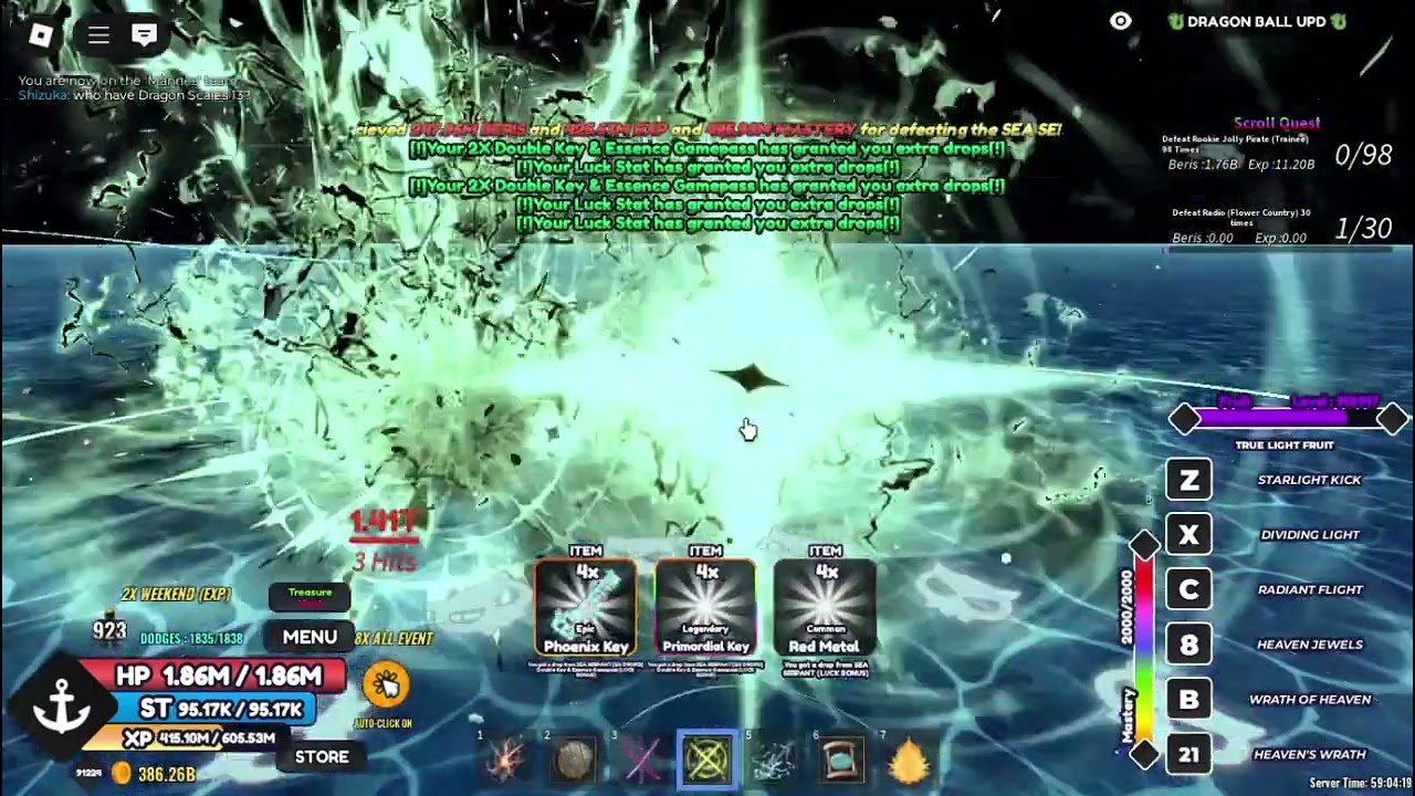 Chỗ spawn sea beast one fruit simulator
