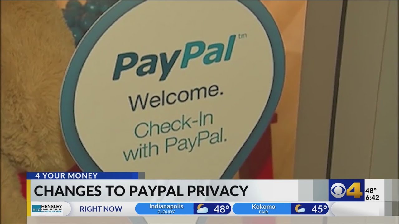Changes to PayPal Privacy