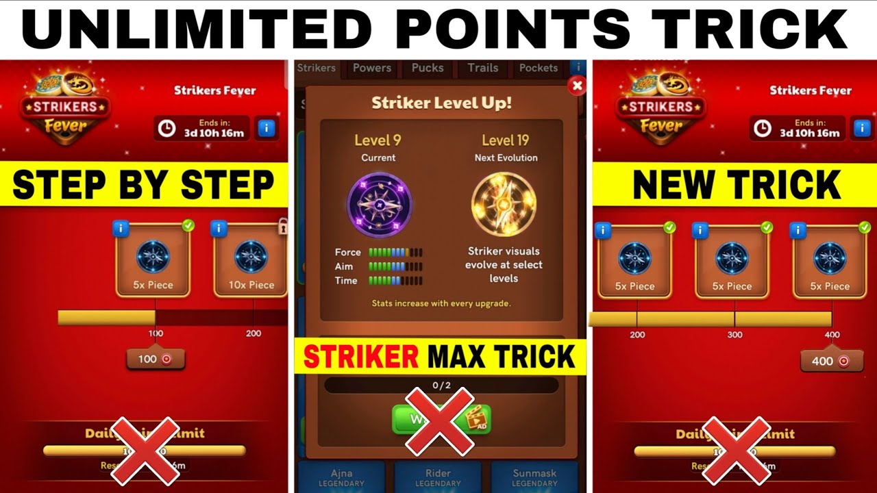 Astro Striker Unlimited Points Trick 😂✅ it's 100% working Trick | Carrom Pool
