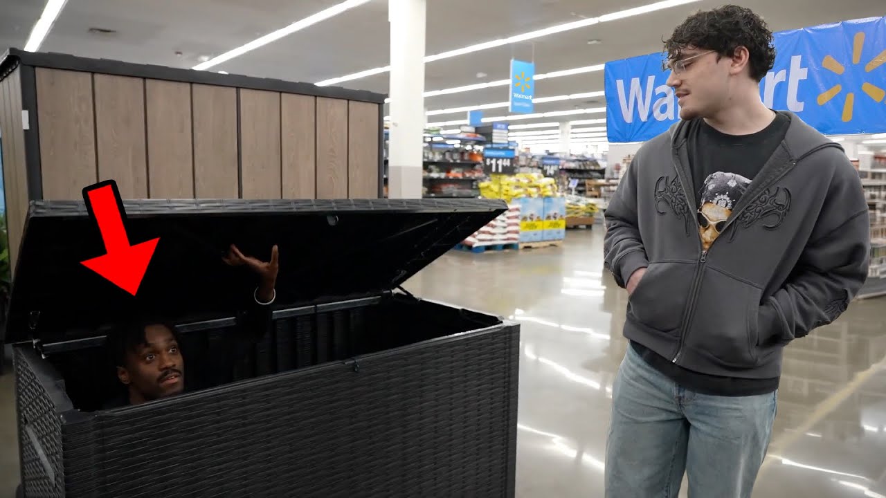 Hiding In The Biggest Walmart In America!