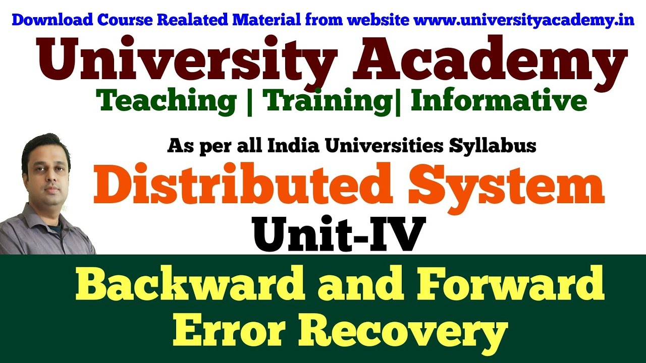 DS29:Backward and Forward error recovery in distributed systems|Recovery in Concurrent System