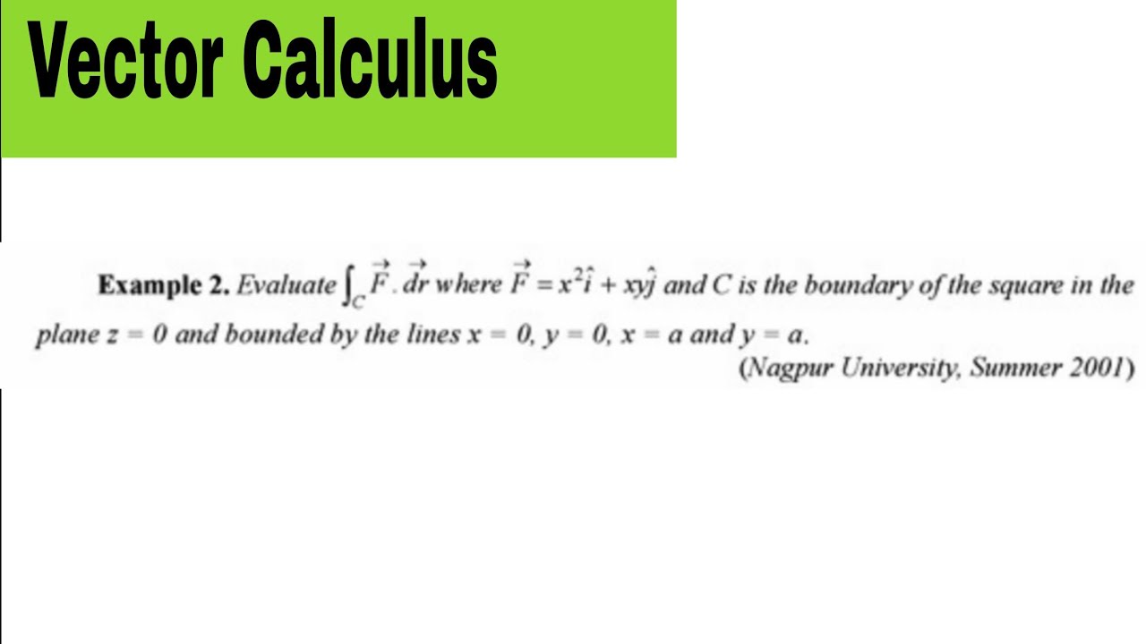 Vector Calculus square integration problem 