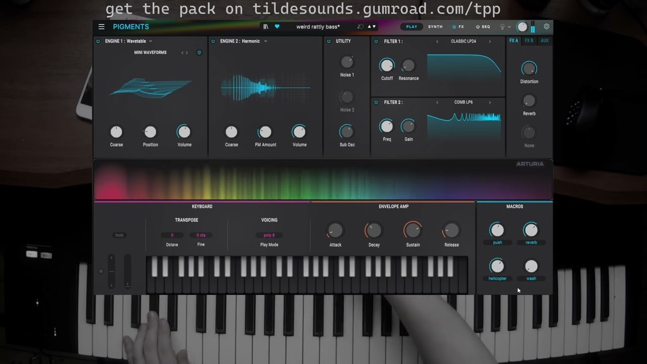44 Instruments I made for Arturia Pigments 6 [sound demo | no talking]
