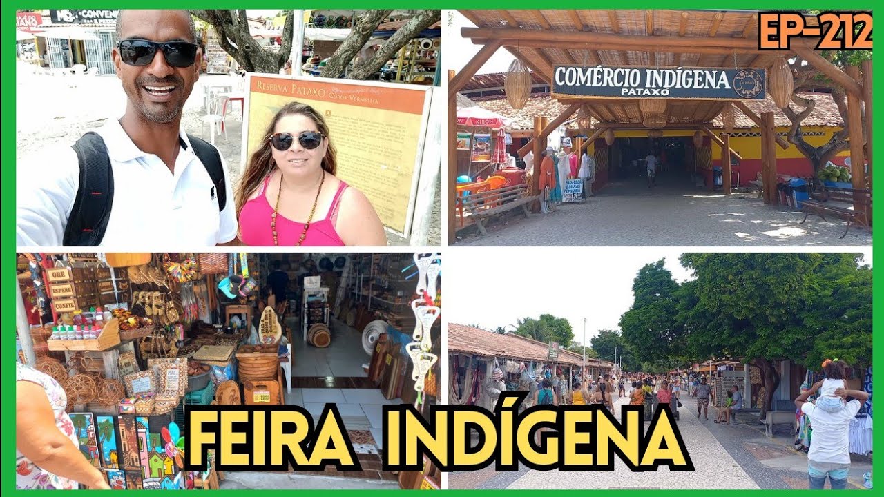 Feira de artesanato indígena de coroa vermelha bahia.