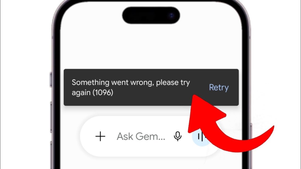 Gemini Something Went Wrong Please Try Again (1096) Error Fix 2026 | Gemini Error Problem