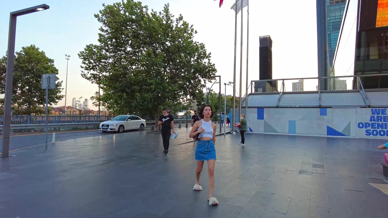 Walking Tour in İstanbul Levent, Kağıthane | 4K Walking Tour 2021