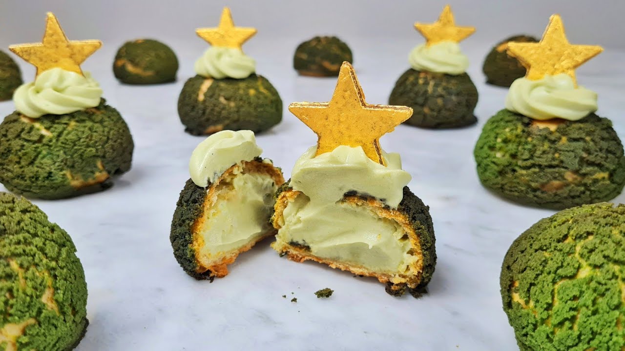 How To Make Matcha Craquelin Cream Puffs Recipe