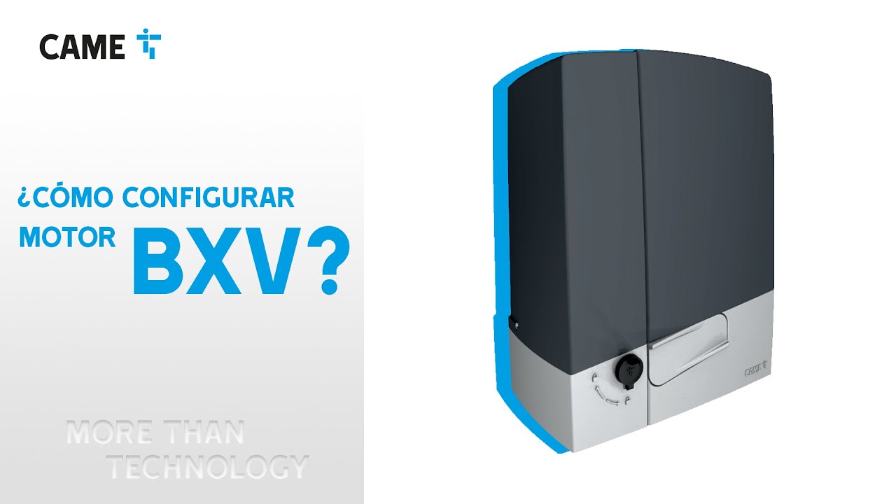 Configurando un motor BXV de CAME
