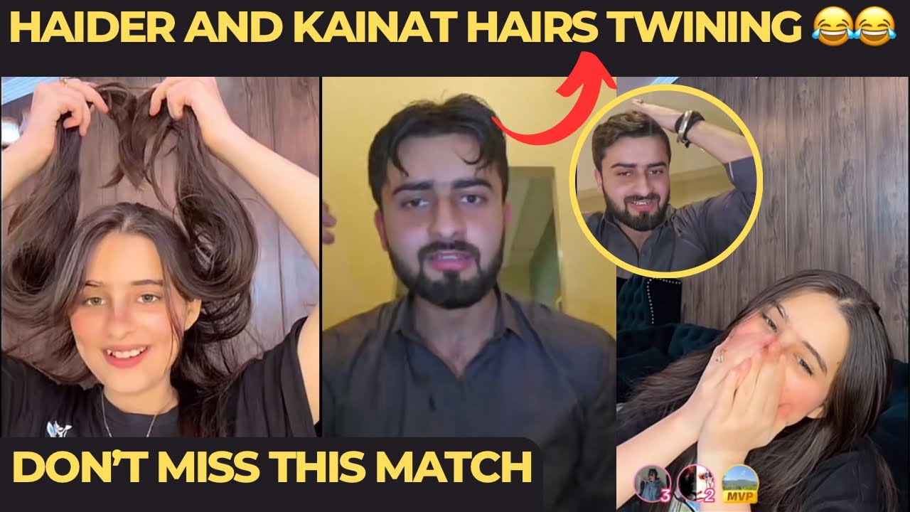 Haider and Kainat Cute funny matches🥰 || Warning a Gi 😱 || Haider Shah TikTok live