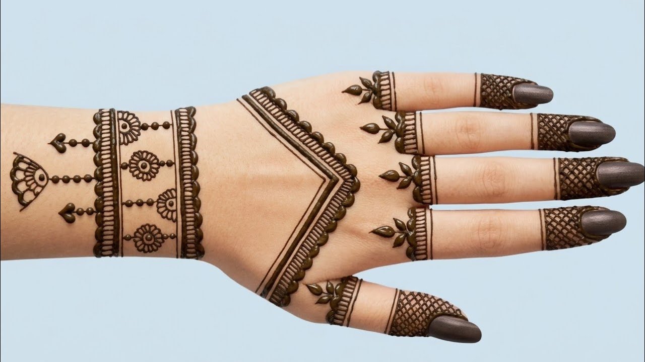 New Eid Special Mehndi Design | Easy And Quick Mehndi Design |Back Hand Mehndi Design |Simple Mehndi