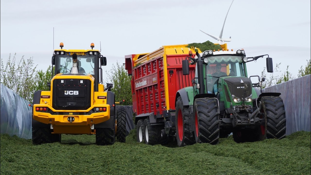 2024 | New JCB + Fendt + Claas | Gras hakselen + Kuilwerk | van Spijkeren Doornspijk | Grass silage