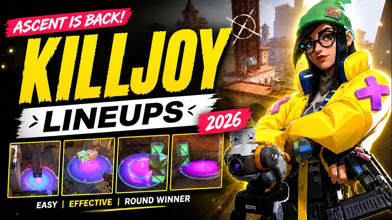 Killjoy Lineups on Ascent (2026 Guide) | Easy Round Wins