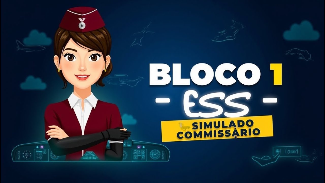 VOCÊ ACERTA ESSAS DO BLOCO 1 ESS? 😳✈️ (Simulados ANAC Comissário)