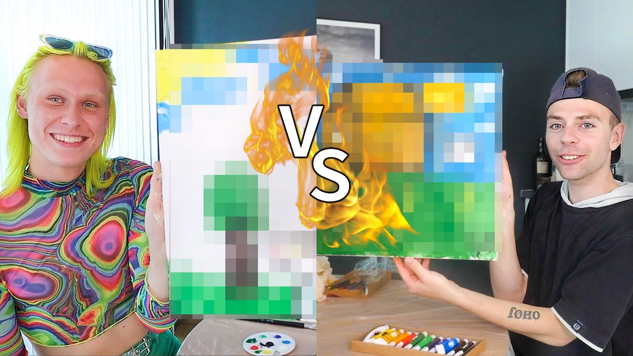 hvem kan male den flotteste Mcdonalds med Morten Münster