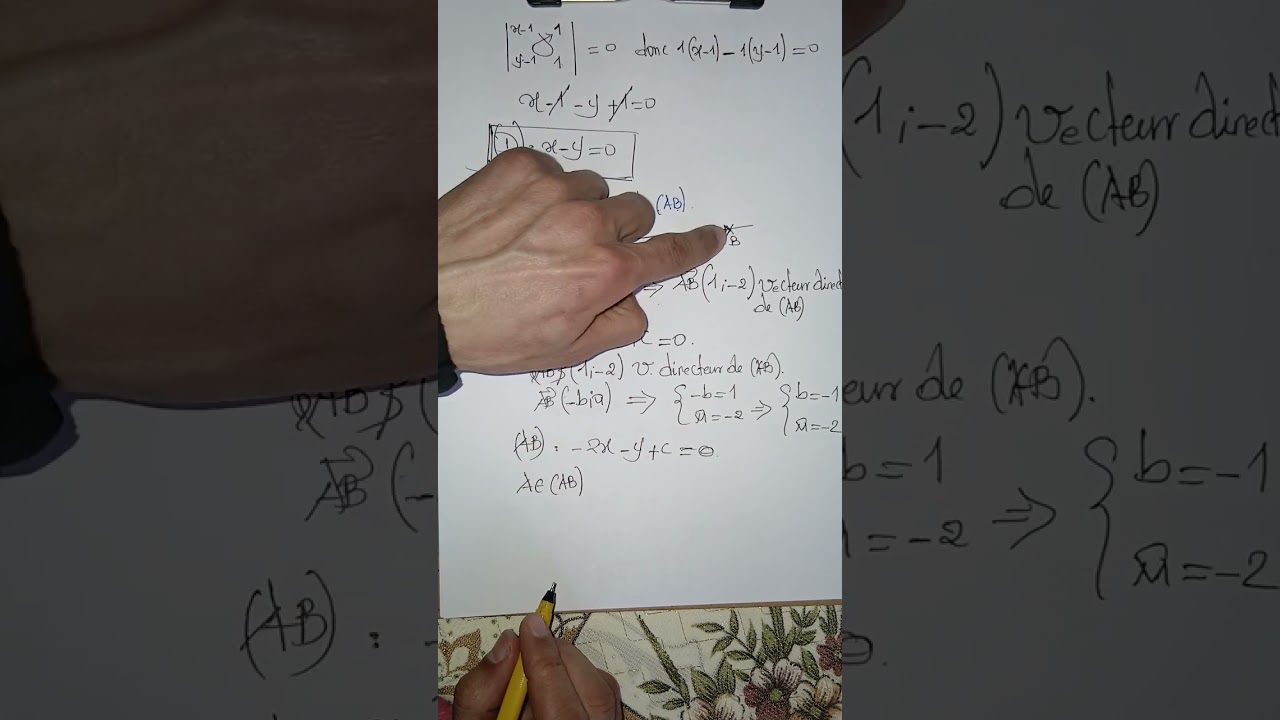 👉👉Examen corrigé TCS. la droite dans le plan+ les polynômes+  équations et inéquations