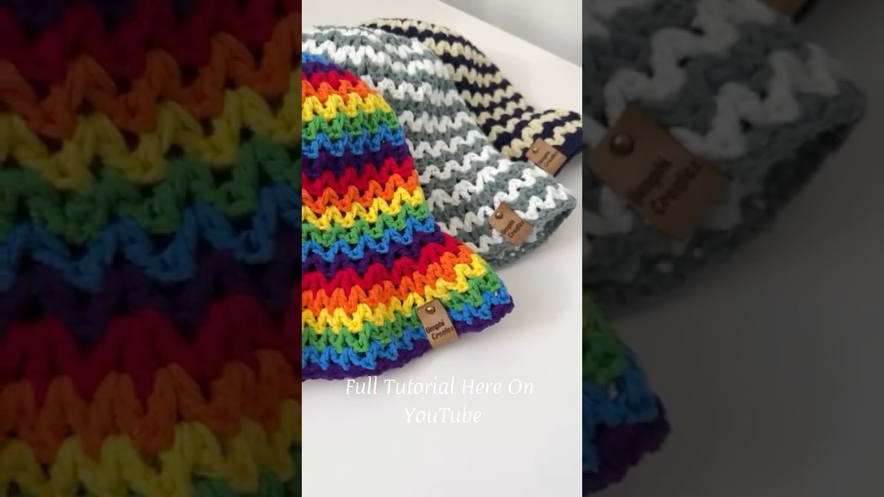 Делюсь с вами этой вязаной крючком шапочкой Vibe. Полное руководство по вязанию шапки доступно на...