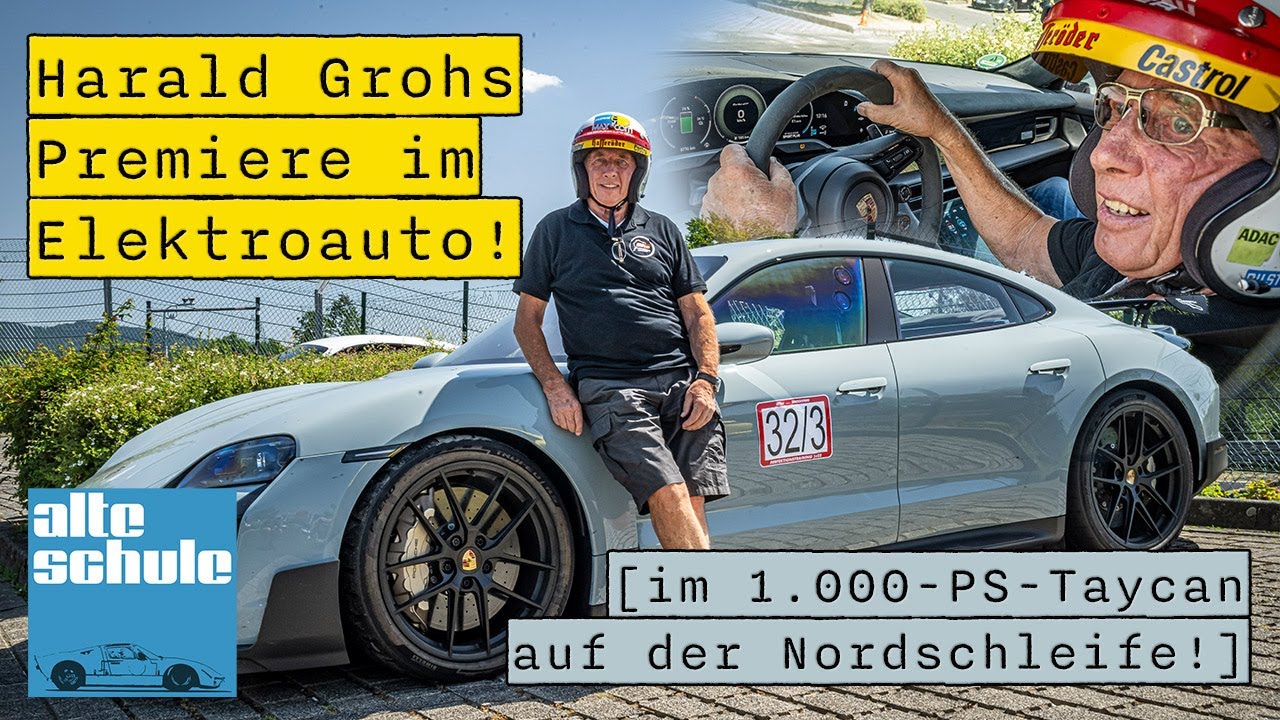 Harald Grohs Premiere im Elektroauto: im Taycan Turbo GT mit über 1.000 PS über die Nordschleife!