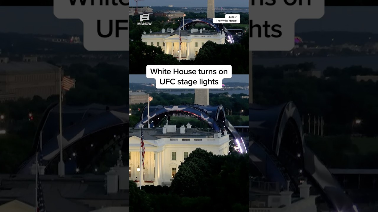 White House turns on UFC stage lights