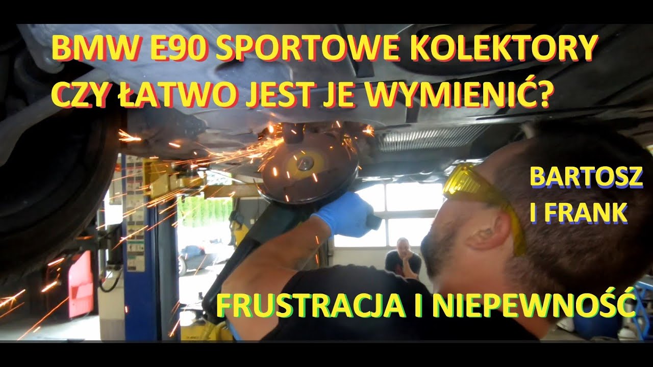 BMW E90 sportowe kolektory wydechowe N52 / zanim Bartosz i Frank zostali diagnostami