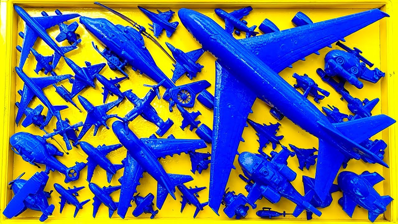 Pesawat Warna-Warni⁉️Pesawat Garuda, B1-Bomber, Helicopter Apache,RC Plane Shukoi SU27, F6F Hellc4t