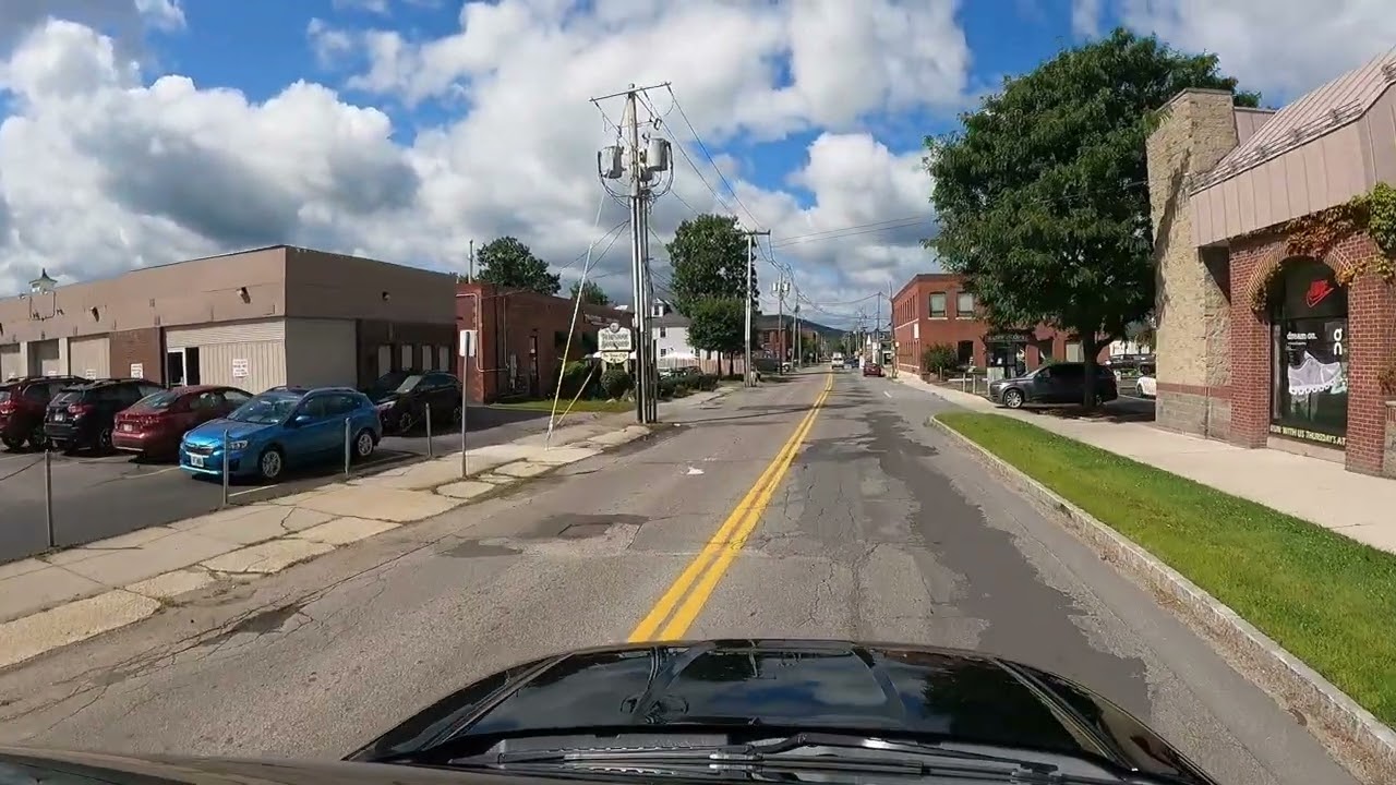 Driving Down Main Street In Keene NH and Onto Emeral