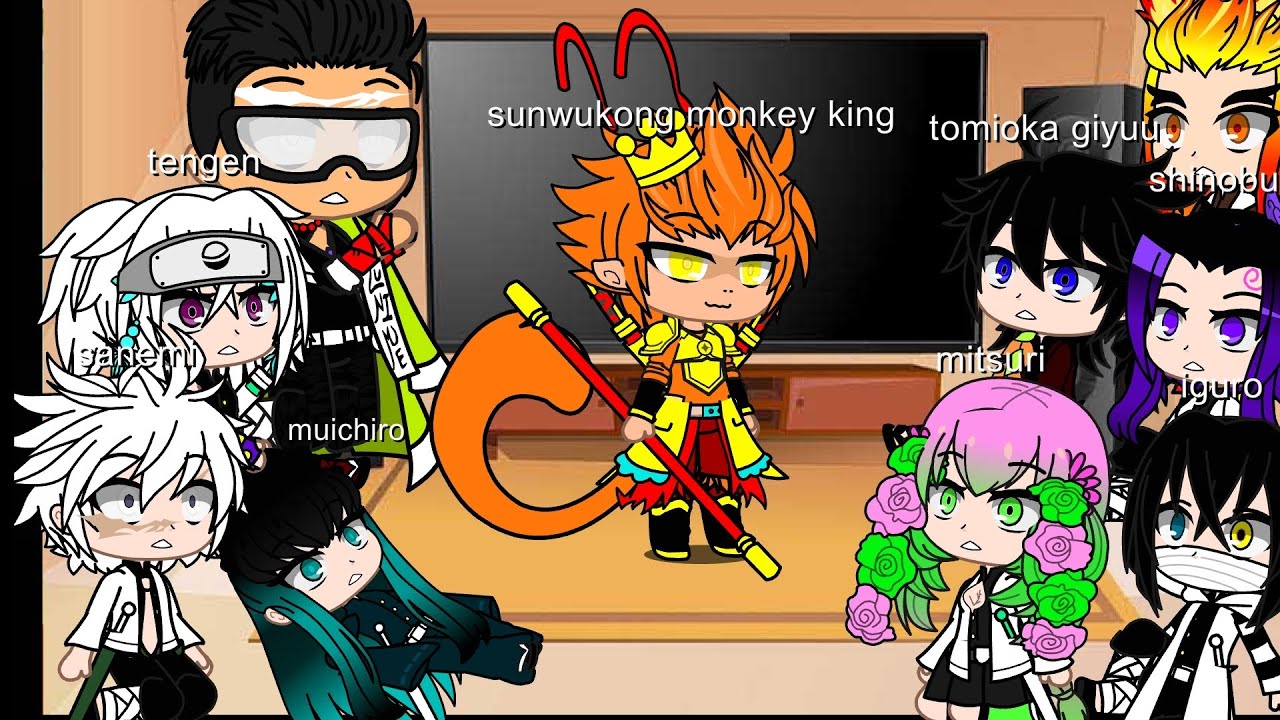 demon slayer hashira react to The story of journey to the West. + sun wukong.