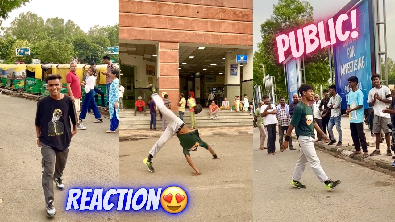 Flips🔥 in Railway&rsquo;s Station || Chandigarh || Awesome Public Reaction😍
