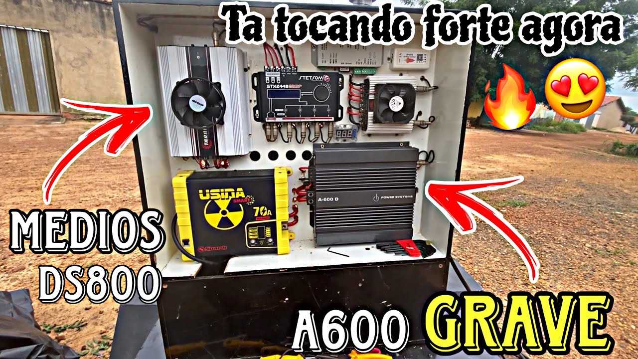 Fiz a instalação do A600 só para grave | GRAVES É MEDIOS TÁ TOCANDO FORTE AGORA🔥🔊😍